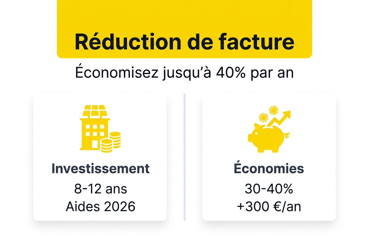 Infographie : les avantages économiques de l’autoconsommation solaire