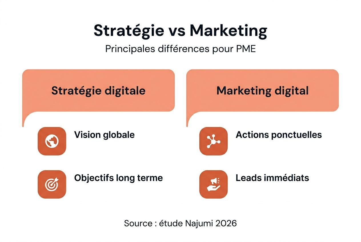 Stratégie digitale et marketing : l’essentiel pour booster la croissance des PME en infographie