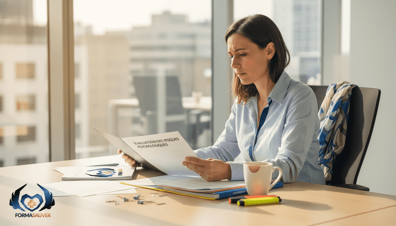 Le service RH prend connaissance du rapport sur les risques psychosociaux.