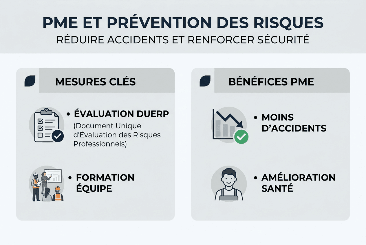 Infographie : comment anticiper et gérer les risques en entreprise pour les PME