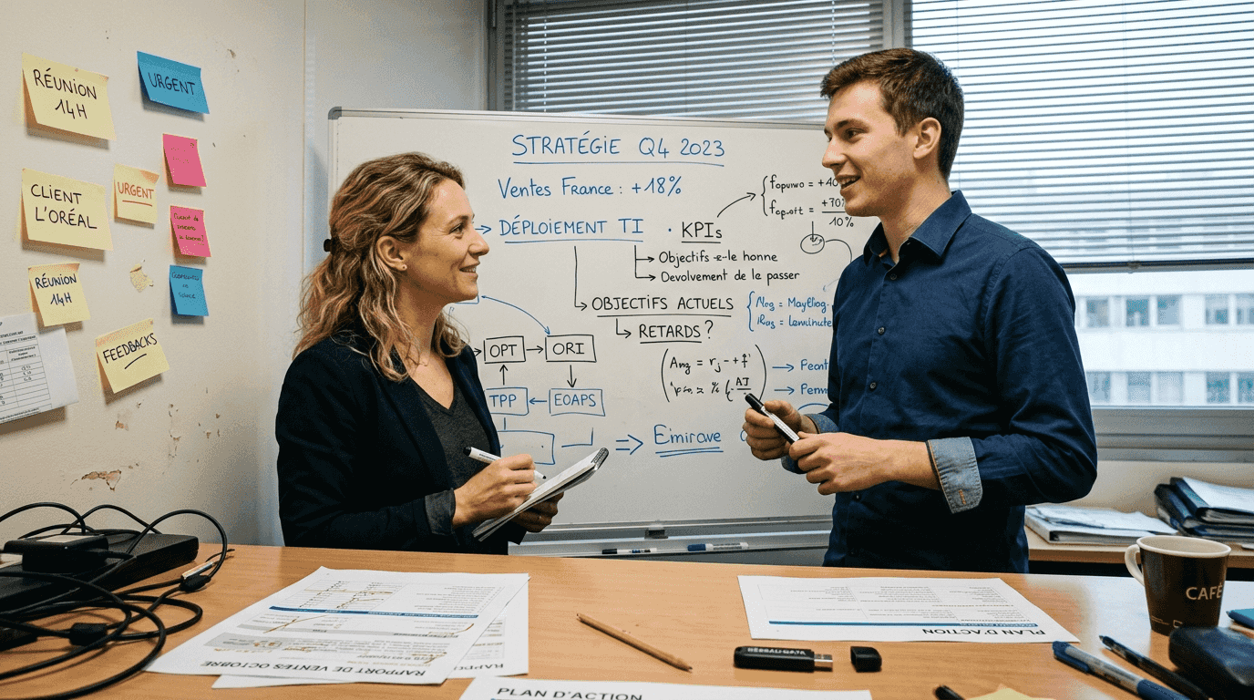 Atelier d’échange au sein de l’équipe pour identifier les besoins spécifiques de notre PME