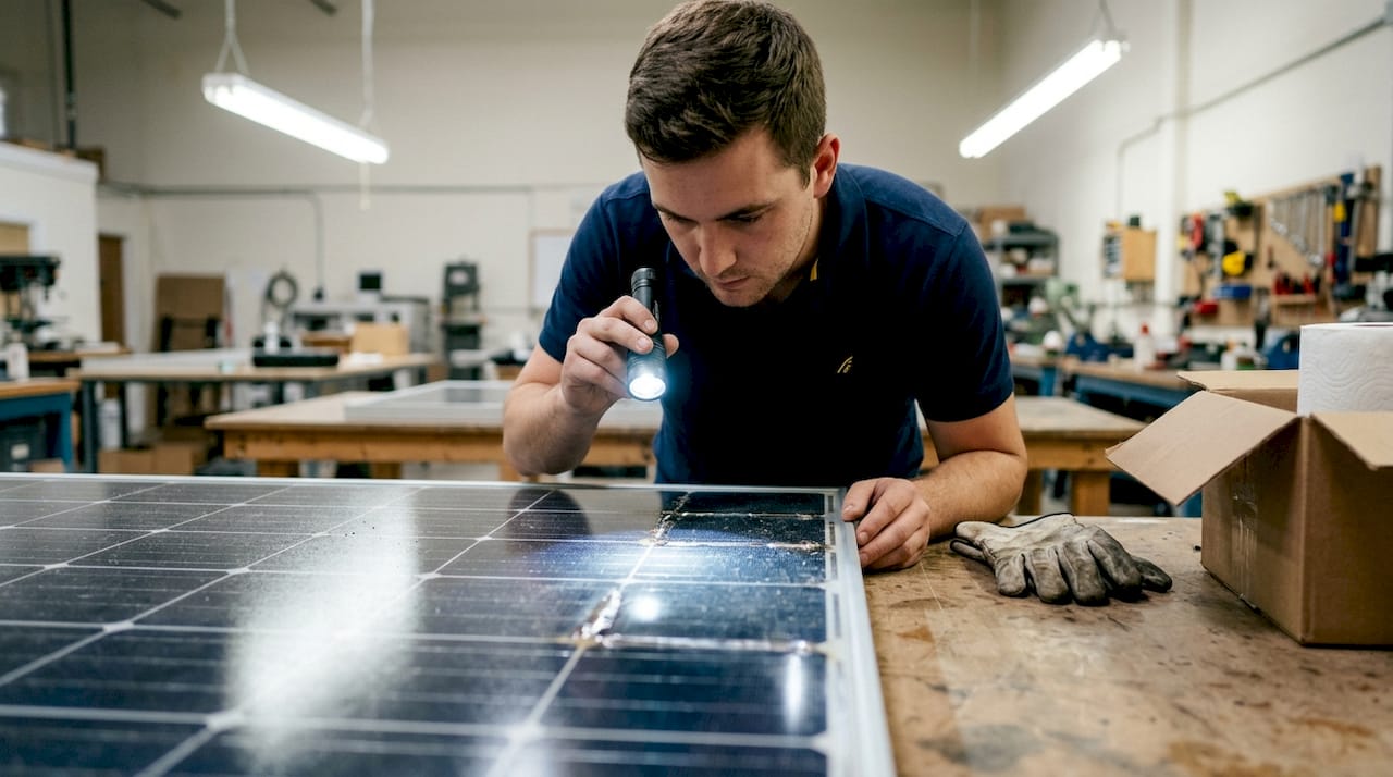 Zoom sur les caractéristiques d’un panneau solaire monocristallin