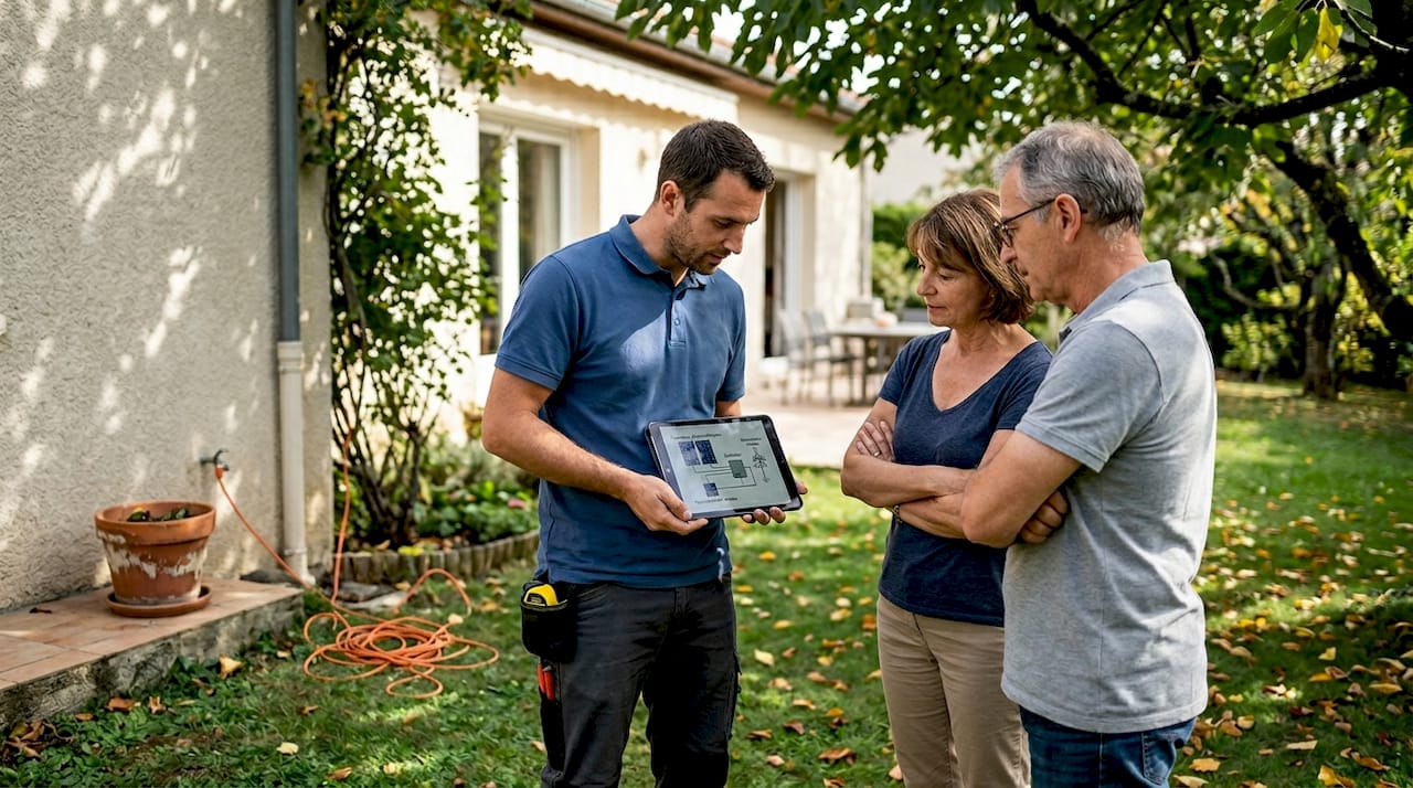 Un spécialiste de l’installation solaire se déplace chez vous pour vous conseiller et étudier la meilleure solution adaptée à votre logement.