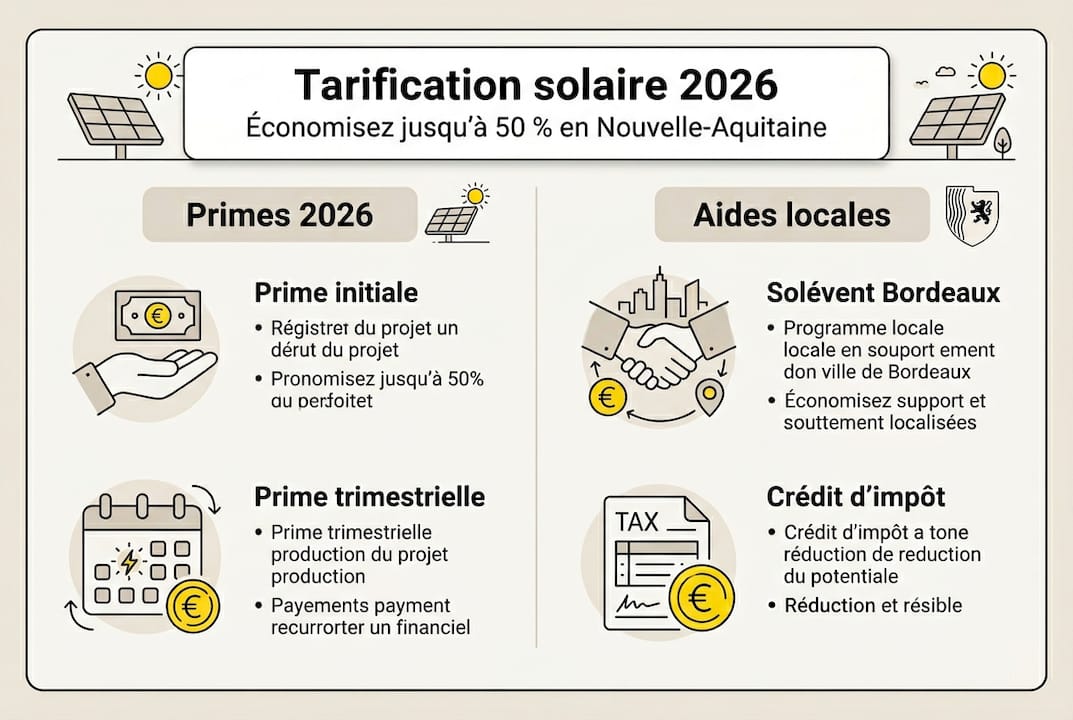 Infographie : les atouts de la tarification solaire en 2026