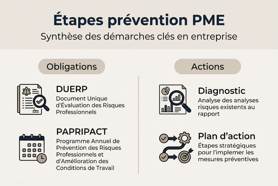 Infographie : les étapes clés pour anticiper et prévenir les risques en PME et ETI
