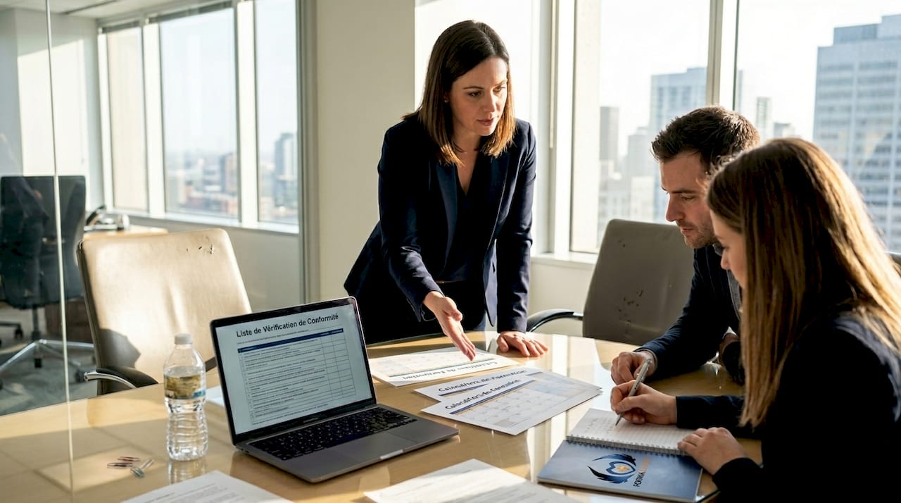 L’équipe des ressources humaines se réunit pour échanger sur le respect des règles de sécurité au travail.