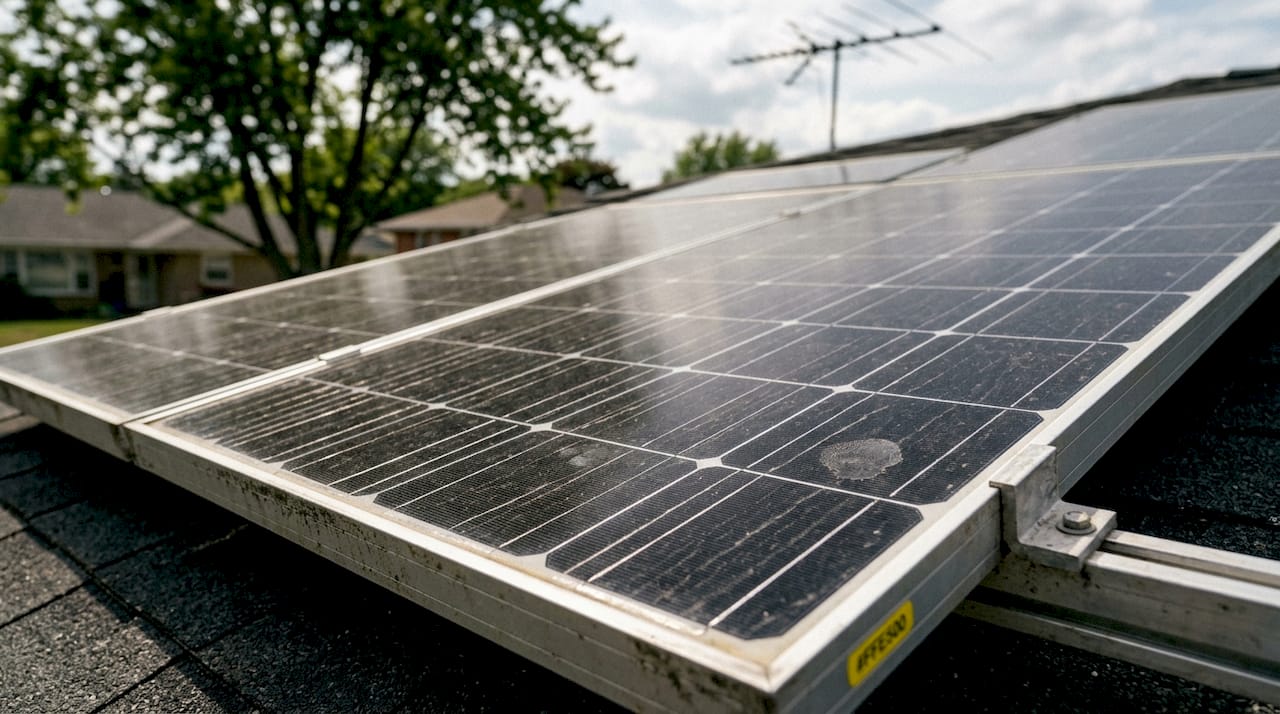 Vue rapprochée sur la structure des cellules solaires monocristallines