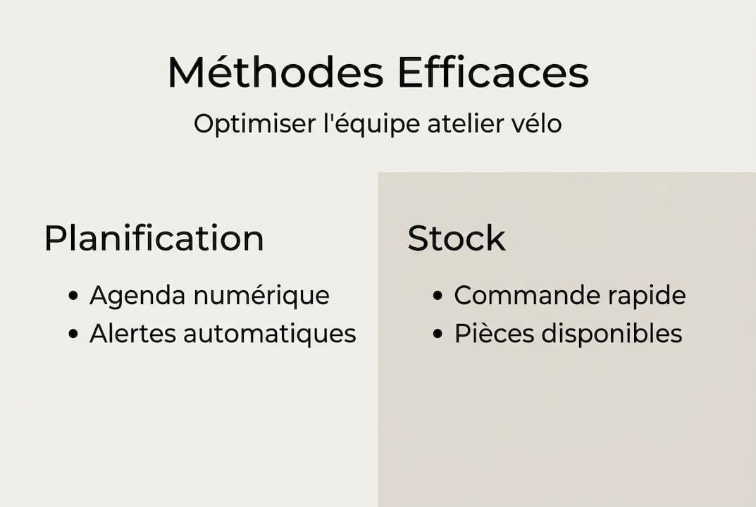 Infographie : astuces et techniques pour optimiser l’organisation de votre atelier vélo
