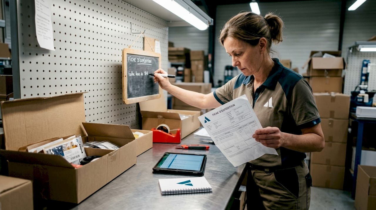 Responsable d’atelier, en charge de la gestion des commandes et de leur suivi