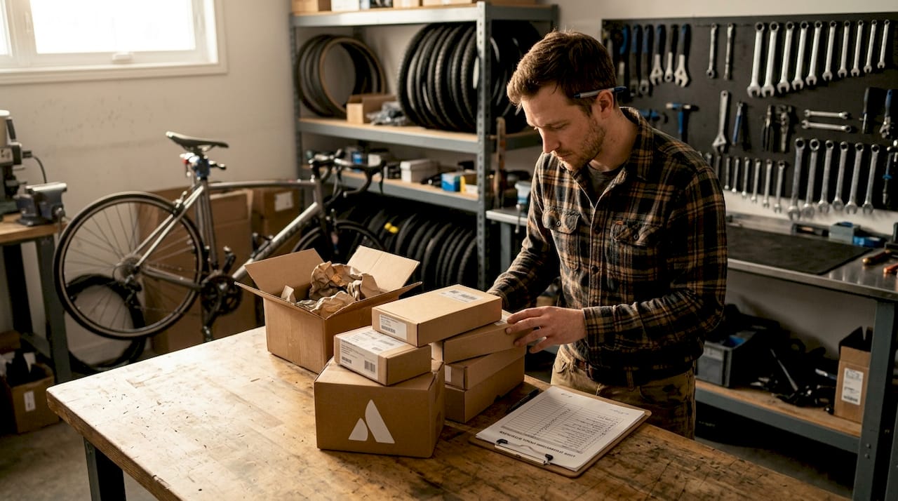 Gestion des retours de vélos et des pièces dans l’atelier : mise en place d’un processus efficace pour réceptionner, contrôler et réintégrer le matériel retourné.