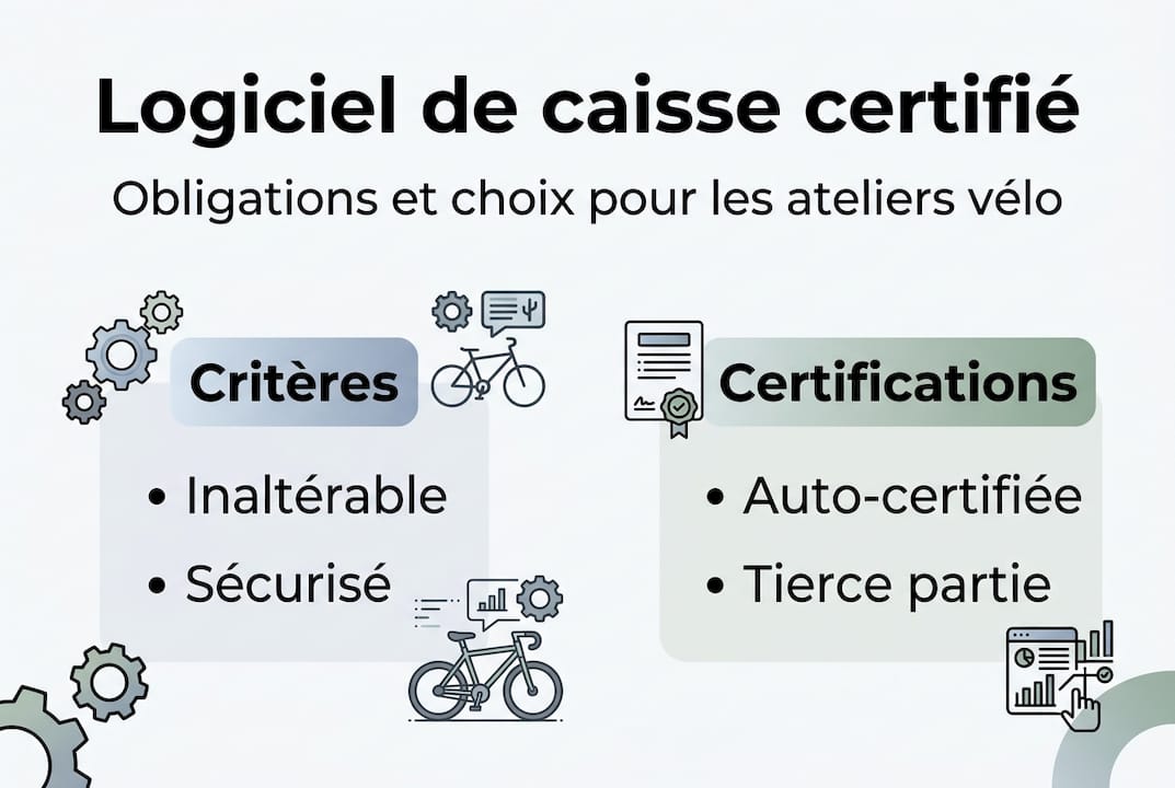 Infographie : certifications et exigences pour les logiciels de caisse