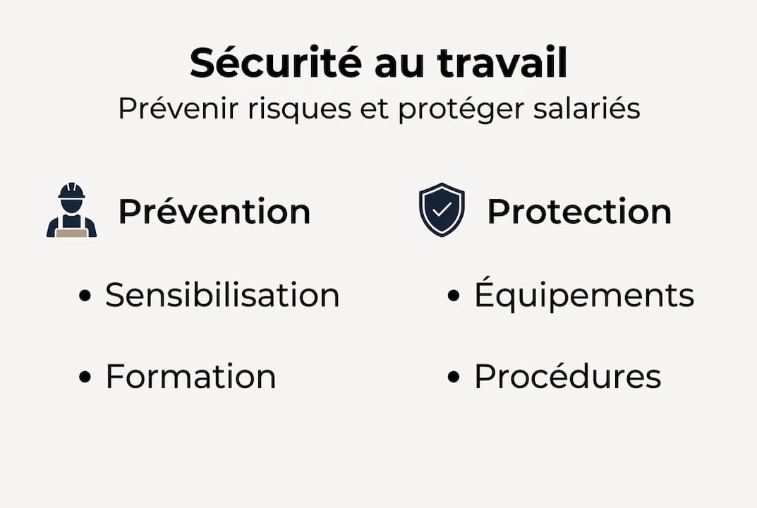 Infographie : les essentiels de la sécurité au travail