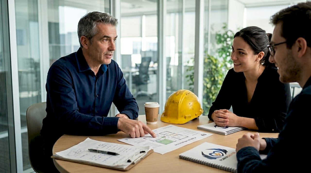 Point sécurité au travail animé par le responsable d’équipe en PME