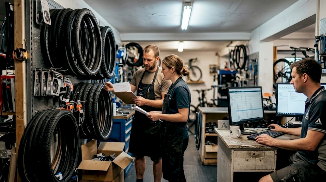 Les salariés comparent la gestion des stocks à la main avec celle réalisée grâce à un logiciel.