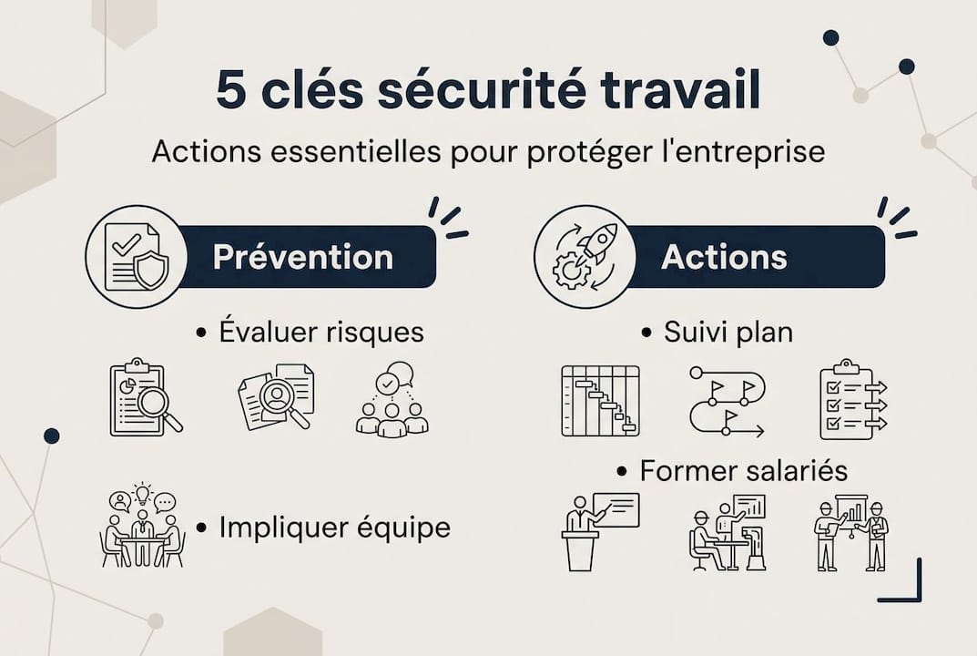 Découvrez notre infographie : les 5 indispensables pour garantir la sécurité au travail