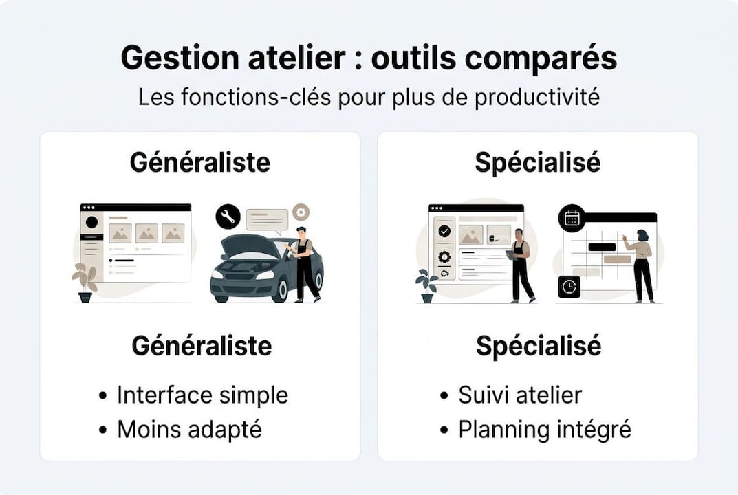 Tableau comparatif des solutions de gestion d’atelier