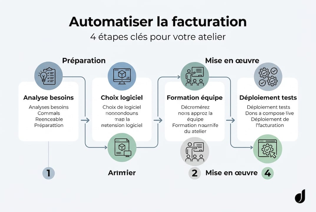 Les grandes étapes de l’automatisation de la facturation en un coup d’œil