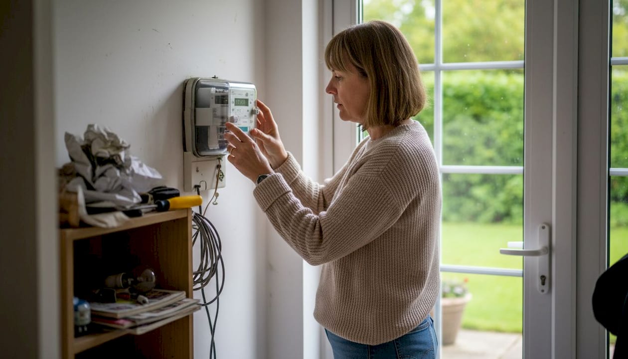 Contrôle du compteur d’électricité solaire à la maison