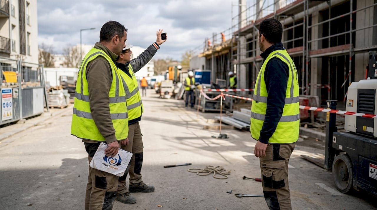Membre du CSE en visite d’inspection sur un chantier