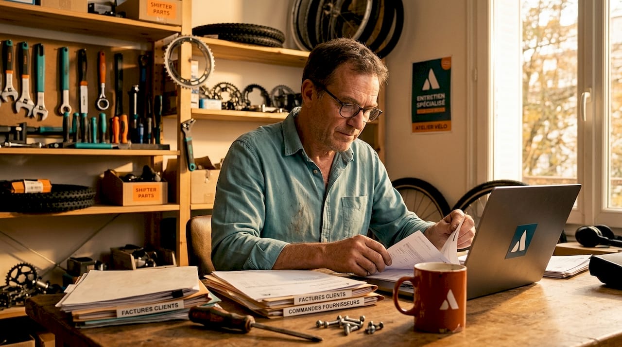 Gestionnaire comptable au sein d'un atelier vélo au caractère authentique