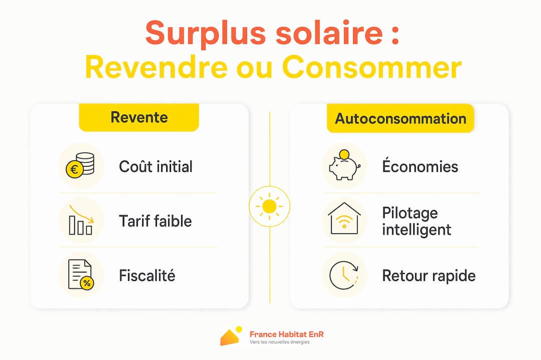 Infographie : faut-il privilégier la revente ou l’autoconsommation de son énergie solaire ?