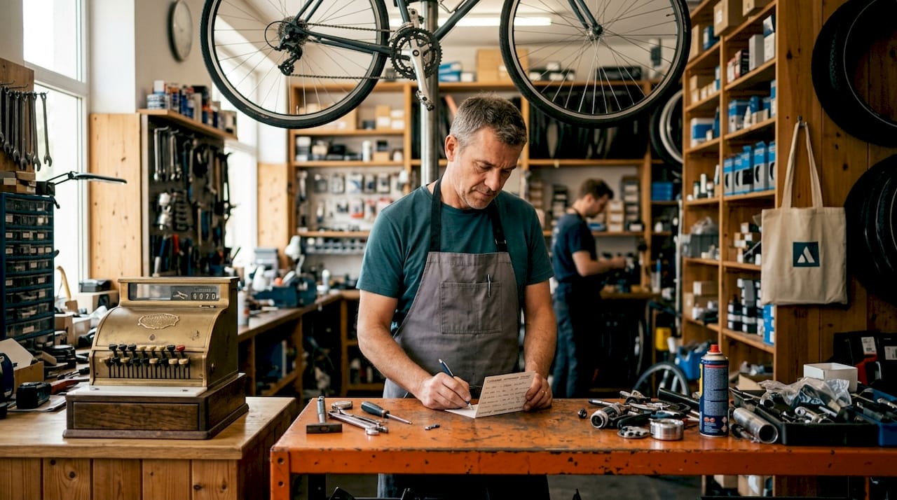Zoom sur la saisie de la fiche client pour un vélo