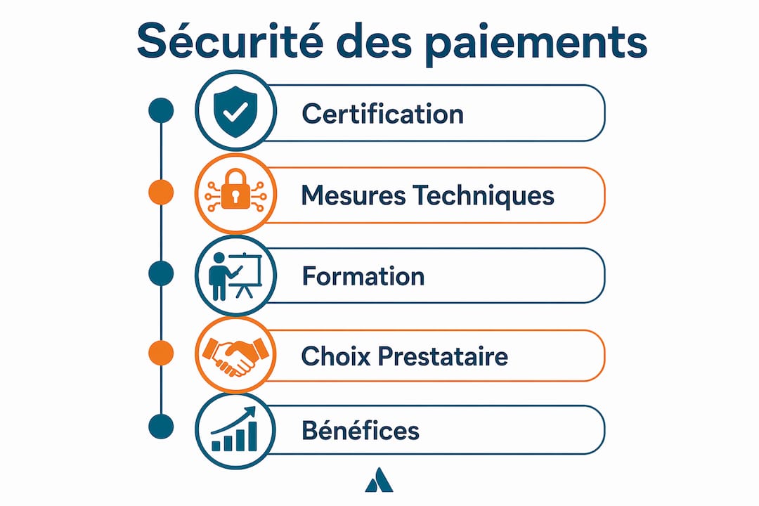 Infographie : les étapes essentielles pour sécuriser vos paiements lors de l’atelier