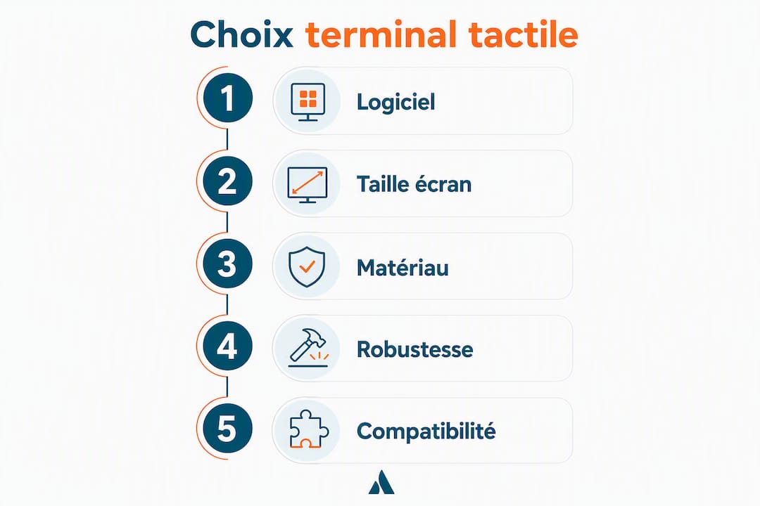 Infographie : comment bien choisir son terminal tactile, étape par étape