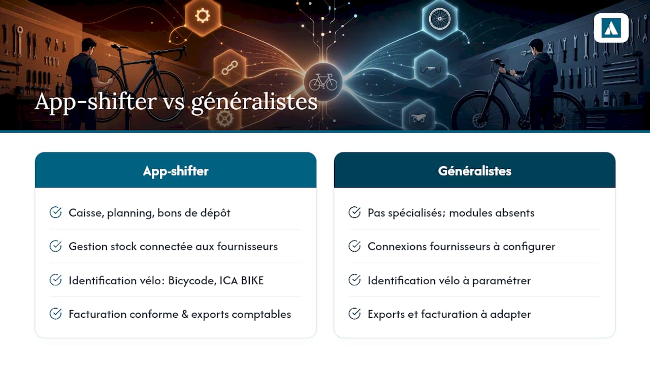 Pourquoi App-shifter convient aux ateliers indépendants — overview diagram