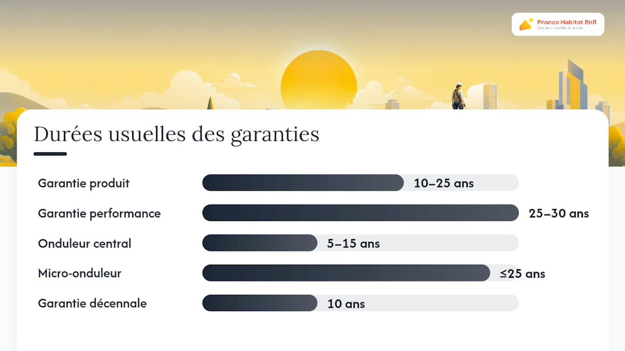 Période de validité et étendue des garanties pour les installations solaires