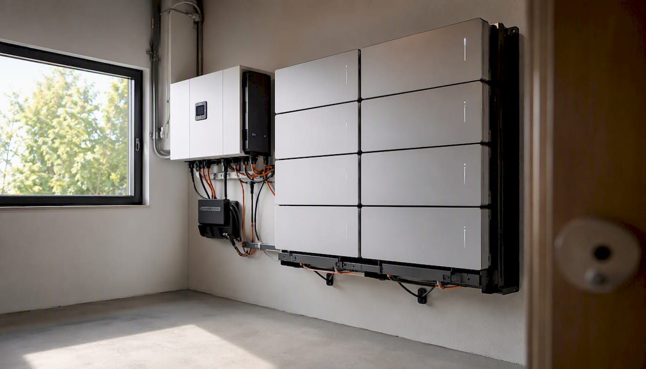 Système de stockage d’énergie domestique installé dans le local technique