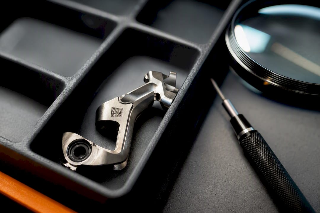 Code DataMatrix sur petite pièce mécanique