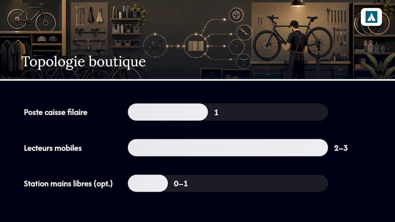 Comment choisir un lecteur de codes-barres pour un atelier vélo ? — overview diagram