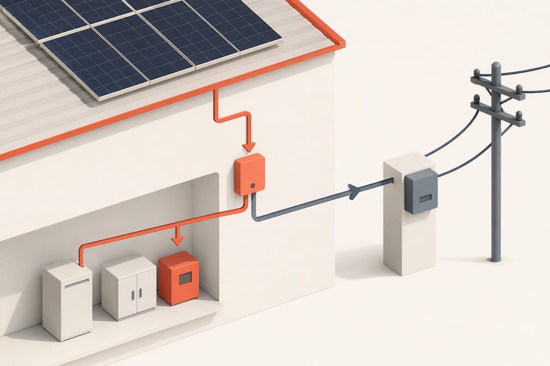 Répartition visuelle entre consommation et excédent solaire