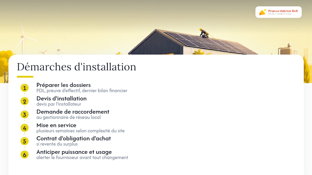 Quelles démarches pour installer des panneaux sans perdre son Tarif Bleu ? — overview diagram