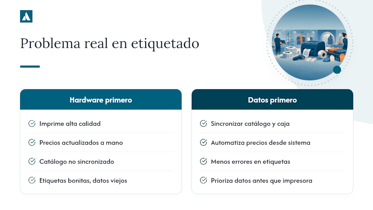 Lo que la mayoría de guías sobre etiquetado retail no dicen — overview diagram