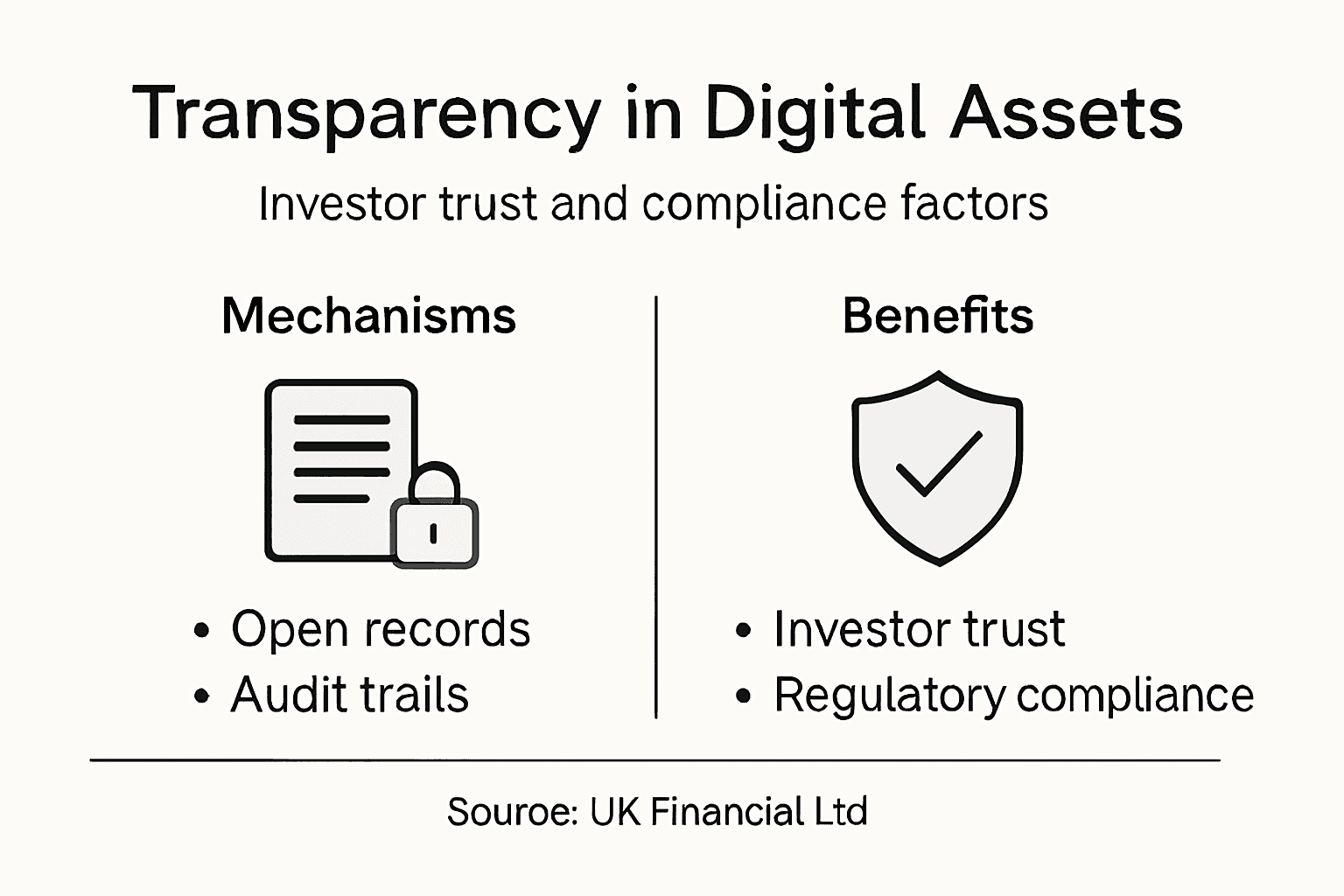 Infographic on digital asset transparency basics
