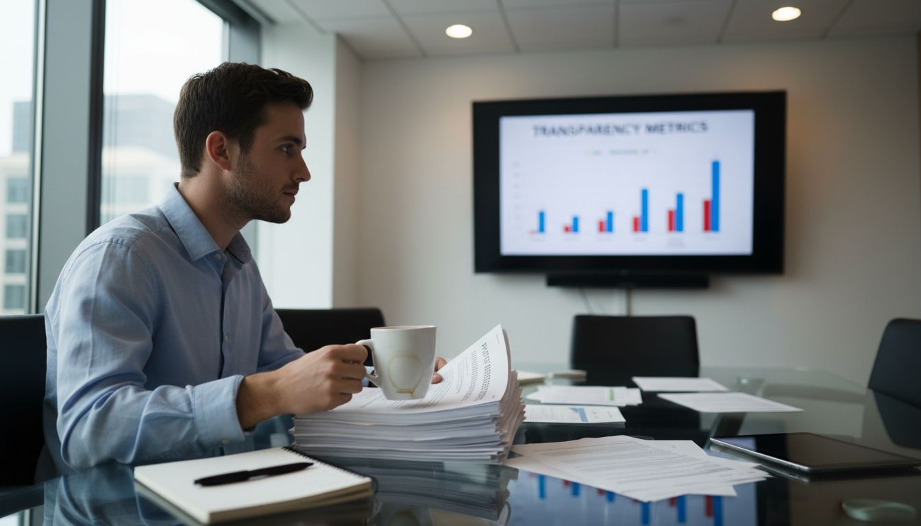 Analyst reviewing crypto proof-of-reserves documentation