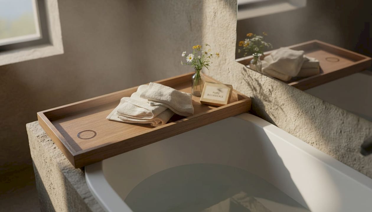 High-end spa materials and natural finishes