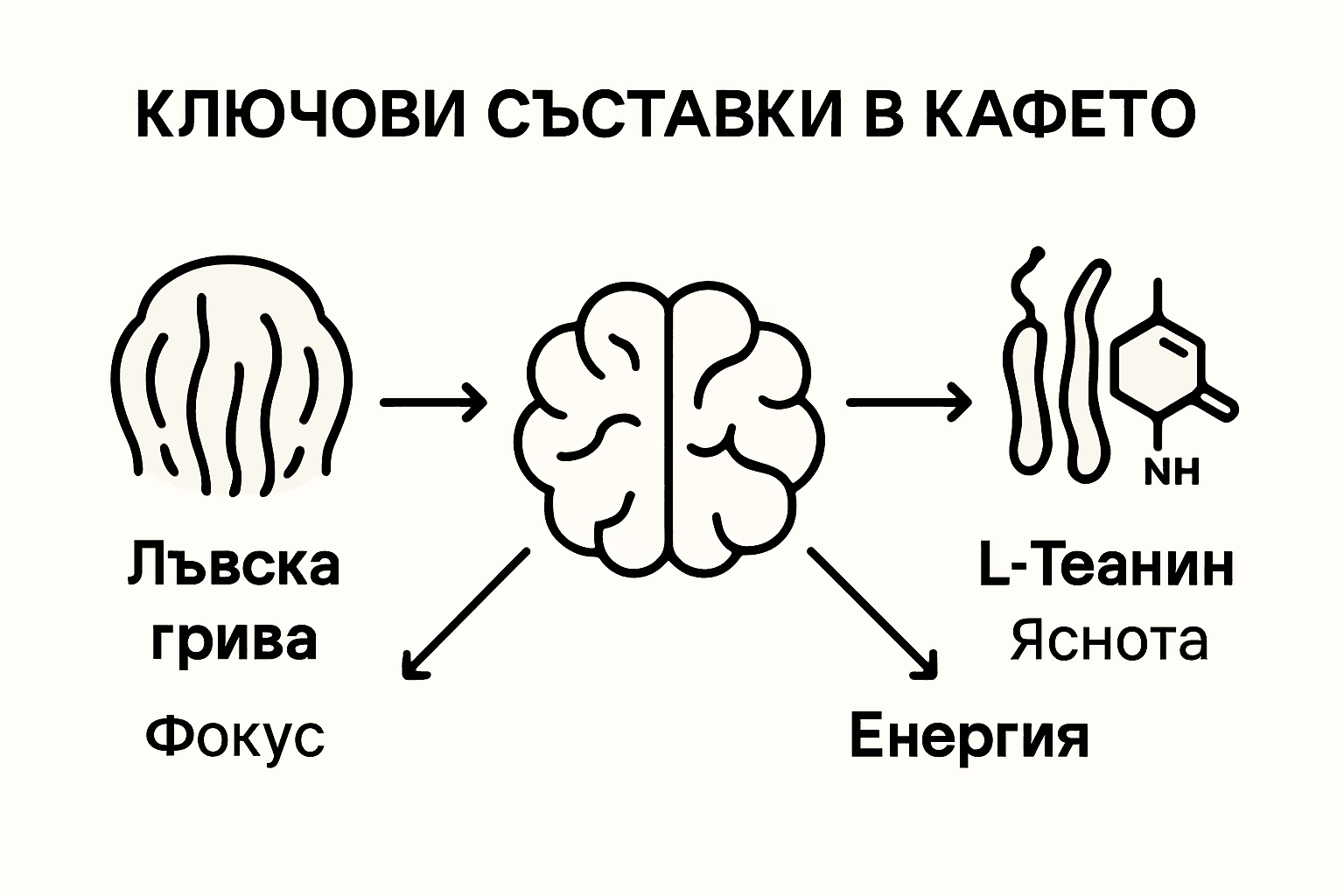 Инфографика: Три съставки в кафето, които помагат за по-добра концентрация