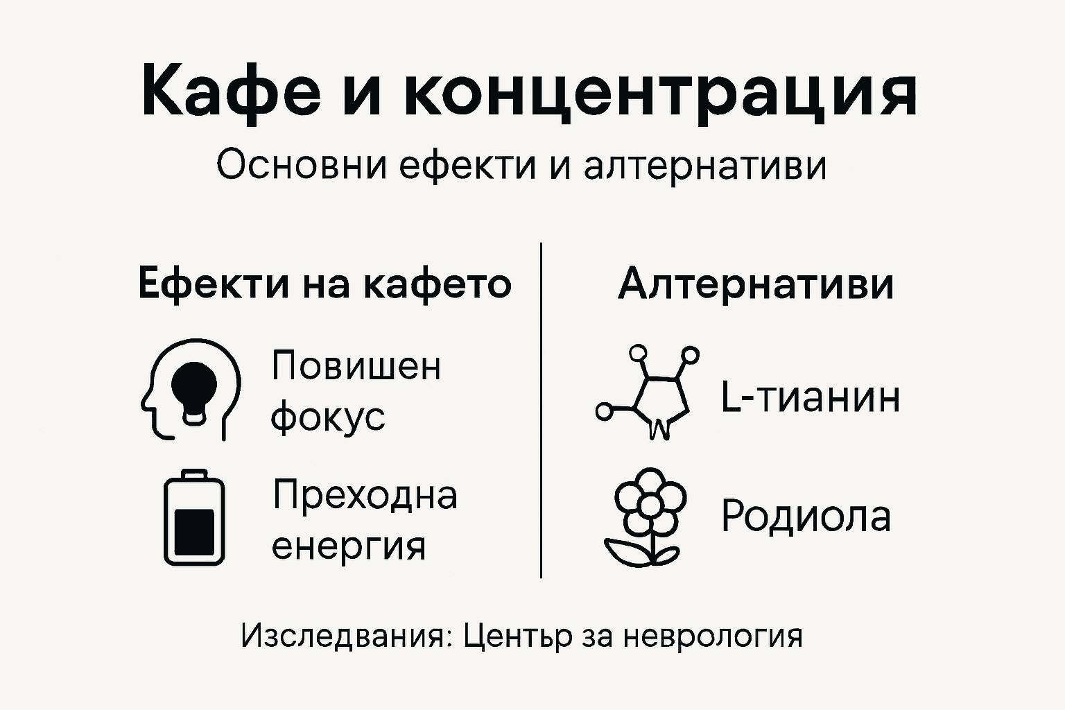 Инфографика: Как кафето влияе на нашата концентрация