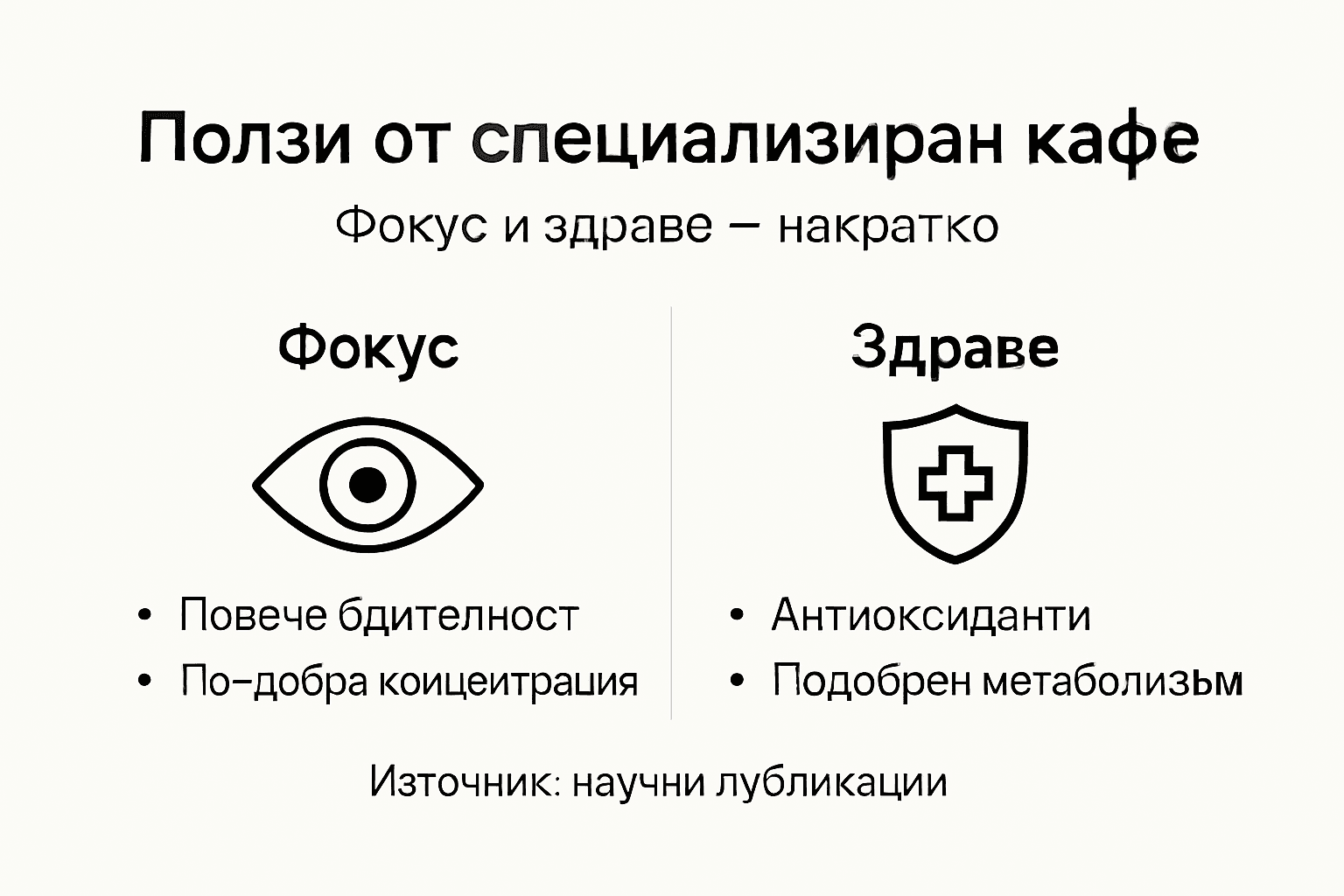 Инфографика: Как специалното кафе може да се отрази на здравето ни