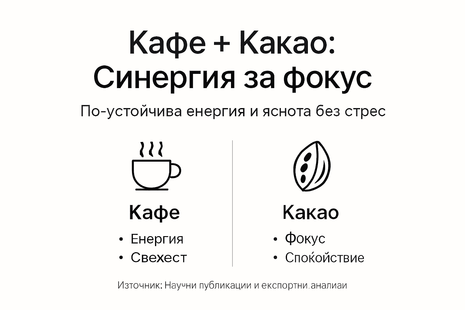 Инфографика: Перфектното съчетание между кафе и какао