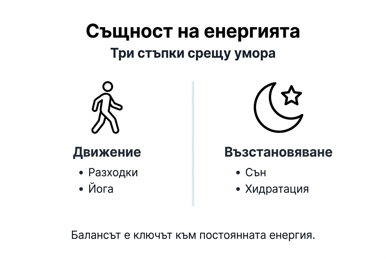 Инфографика: Трите основни начина за справяне с умората