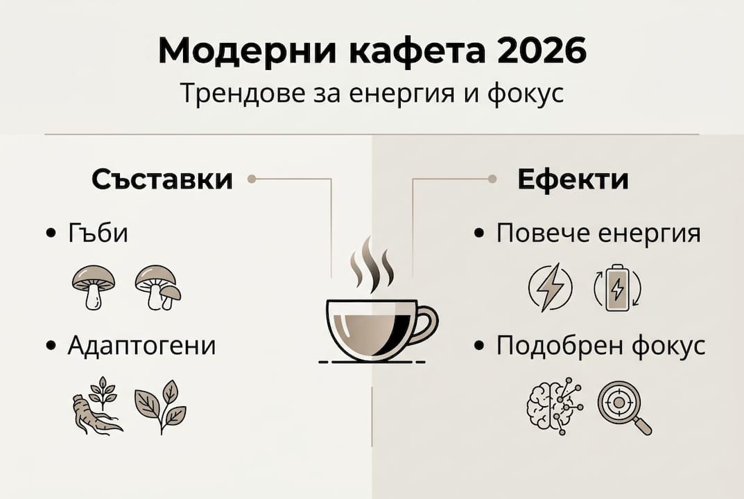 Инфографика: Най-актуалните тенденции в съвременните кафенета