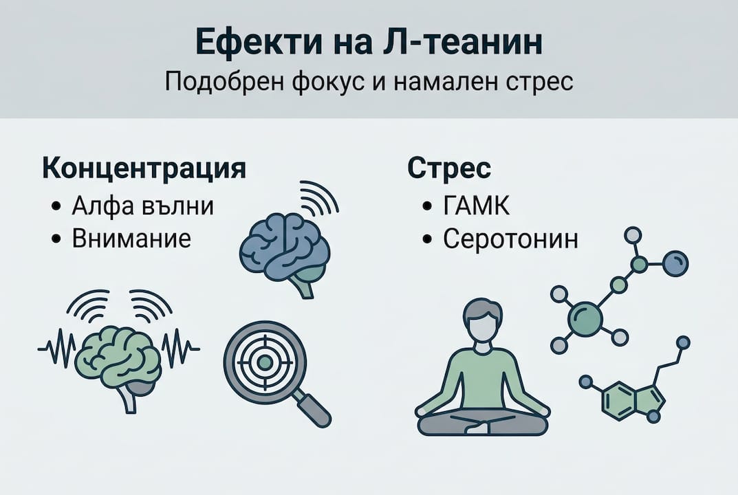 Инфографика: Какви са основните ползи от Л-теанин