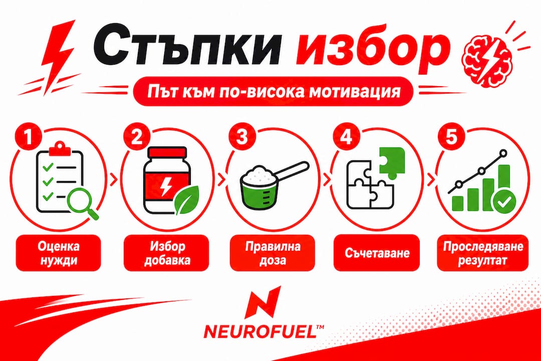 Инфографика: 5 лесни стъпки при избора на хранителна добавка