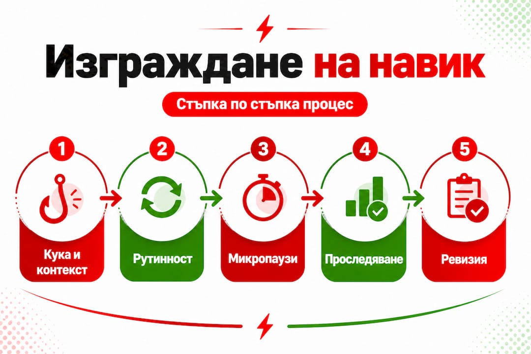 Постепенно изграждане на учебни навици – стъпка по стъпка към успеха