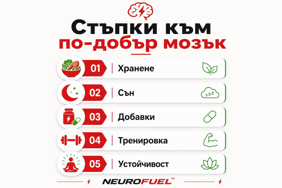 Инфографика с полезни съвети за това как да стимулираме мозъчната си дейност