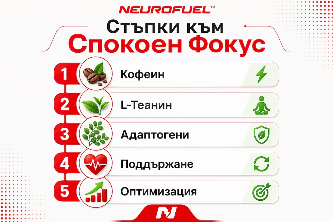 Инфографика: 5 лесни начина да запазим спокойствие, концентрация и енергия през деня